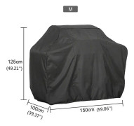 Vattentät grillskydd anti-damm utomhus plikt charbroil grillskydd regnskyddande grillskydd svart 150x100x125cm