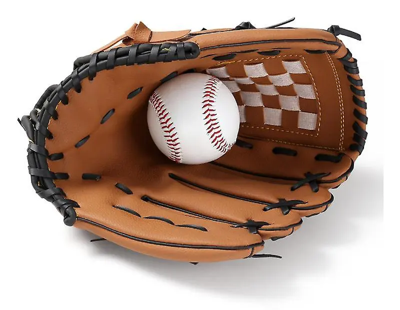Handuo Baseball handskar Softball Mitt Pitcher Handske brun 12.5 inches