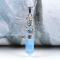 Liltop Naturlig hexagonal kvarts kristall Chakra Healing Point Hänge Dragon Decor Halsband Opal