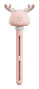 Mini Cool Mist Luftfuktare (liten hjort, utan vattenflaska, mikro USB-port) Rosa