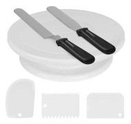 6st 11in tårta dekorera skivspelare roterande cake stand set