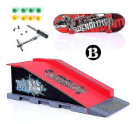 Mikasa Finger Skateboards Skate Park Ramp Delar Deck Sport Spel För Barn Style B