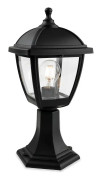 Firstlight Lighting Firstlight Palma Utomhus Piedestal Ljus 4 Panel Svart IP44, E27