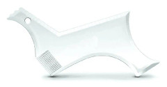 Skäggformande stylingmall Kam Mäns skägg Kam Skägg Shaper Transparent Mustasch Trim Comb Tool