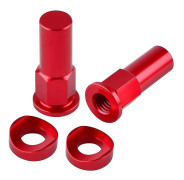 Cykeldäck reparation leveranser kit universella fälglås mutter spacer kit motocross smuts pit cykel motorcykel Röd