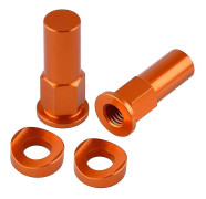 Cykeldäck reparation leveranser kit universella fälglås mutter spacer kit motocross smuts pit cykel motorcykel Orange