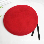 Besser Unisex Militär armé Plain Hat Beret Män Kvinnor Uniform Caps Röd A