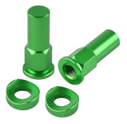 Cykeldäck reparation leveranser kit universella fälglås mutter spacer kit motocross smuts pit cykel motorcykel Grön