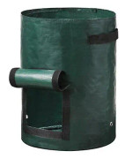 Xqday 2 st 10 Gallon potatisodlingspåsar med flipfönster och handtag, Ripstop Grow Pot Containers för potatis, tomater, morötter