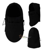 Liltop Vintervarm mens termisk Balaclava Biker Ski Hat Full Face Mask Hooded Cap Svart