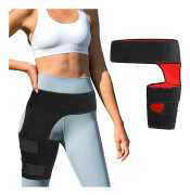 Varychmoo Benskydd Ljumskar Bälte Anti-muskel Stam Relief Hip Wrap Fitness Ben Hängslen