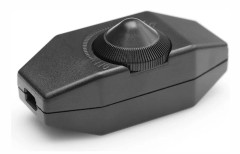 Linkrunning 1-60W LED-dimmer dimbar (roterande dimmer) LED-dimbar, på/av, 220-230V, CE in-line switch, svart