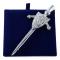 Pewtermill Skotsk tistel svärd och sköld tenn Kilt Pin