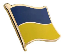Handuo Ukrainsk flagga brosch badge dropp oljestift