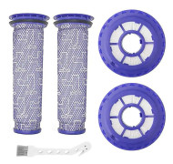 2 Pack Hepa Post Filter & 2 Pack Pre Filters Ersättning för Dyson Dc65 Dc66 Dc41 Up13 Up20 Djurdammsugare Delar