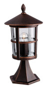 Firstlight Lighting Firstlight Stratford - 1 ljus utomhus lykta pelare Brons IP44, E27