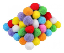 Bomullsbollar 1,5 tum olika pom poms för diy kreativa hantverk dekorationer olika färger 200 pack