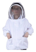 Bi hålla kläder Skyddande kläder Biodling Jacka Smock Biekeeper Utrustning N0pa Hög kvalitet svart/vit XL