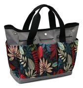 Boeyaa Oxford Cloth Gardening Tool Bag, Underhållsverktyg Väska Trädgård Gräsmatta Bärbar Verktygsväska 8 Fickor Grå
