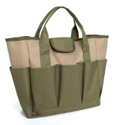 Boeyaa Oxford Cloth Gardening Tool Bag, Underhållsverktyg Väska Trädgård Gräsmatta Bärbar Verktygsväska 8 Fickor Ljus grön