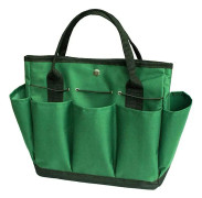 Boeyaa Oxford Cloth Gardening Tool Bag, Underhållsverktyg Väska Trädgård Gräsmatta Bärbar Verktygsväska 8 Fickor Grön