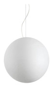 Upphängning - Ideal Lux - CARTA SP1 D50 - Matt vit metall - Polykarbonat diffusor - E27 25W