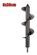 (8cmx30cm) Loosing Soil Earth Auger Spiral Drill Bit Set Gardens Gräva Planteringar Planta
