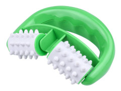 Massager för ben- och axeltyp fettkontroll Rullbenmassager Buk Nack skinkor snabb anti celluliter ansiktslyft verktyg Rulle Grön