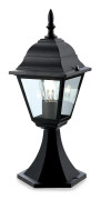 Firstlight Lighting Firstlight - 1 Ljus 4 Panel Lantern - Pelare Svart IP43, E27