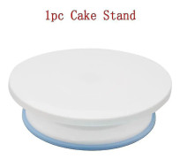 Bakeware set cook002 cake stand vändskiva roterande baskaka plast degkniv dekorera 10 tum grädde kakor