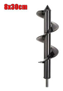 Borrkrona förlängningar 8cmx30cm förlora jord jord auger spiral borrhål sätta trädgårdar gräva planteringar planta