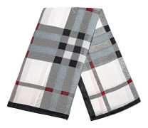 Bandanas headties halsduk med schackbräde mönster vit nr 22
