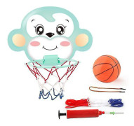 Basket hoops hängande basket hoop set för barn småbarn vägg montera bärbar vikbar mini grupp4