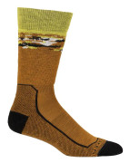 Icebreaker Hike+ Sedimentary Medium Crew Socks Men Clove/Black/Shine