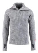 Rav Sweater With Zip, Grey Melange, 2xl, Mode