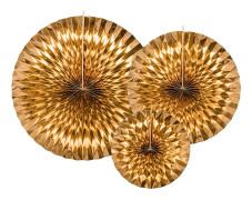 Guld Pin Wheels 3-Pack