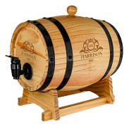 Vin- och Whiskeytunna med Kran - Trä - 3 L