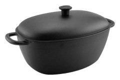 Gjutjärns Gryta 6L Oval Gjutjärnlock
