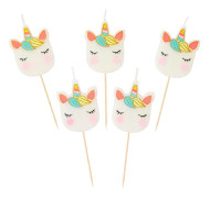 We Heart Unicorns Cake Candles