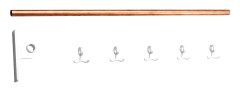 Essem Design - Nostalgi Kroklist Påbyggnad Koppar/Vit, 100 cm - Klädhängare - Gunnar Bolin - Vit