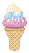 Folieballong Glass Happy Birthday To You