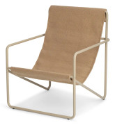 Ferm Living - Desert Chair Kids Cashmere / Solid - Fåtöljer utomhus - Metall/Textilmaterial