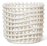Ceramic Large Basket - / Ø 23.5 x H 21 cm - Hand-made - Ferm Living