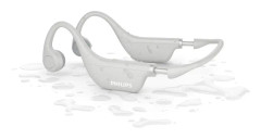 Philips Kids TAK4607GY - Hörlurar med mikrofon - öppet öra - montering bakom nacken - Bluetooth - trådlös - grå