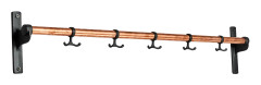 Essem Design - Nostalgi Kroklist Grund Koppar/Svart, 100 cm - Klädhängare - Gunnar Bolin - Svart
