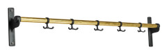 Essem Design - Nostalgi Kroklist Grund Mässing/Svart, 100 cm - Klädhängare - Gunnar Bolin - Svart