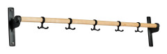 Essem Design - Nostalgi Kroklist Grund Björk/Svart, 100 cm - Klädhängare - Gunnar Bolin - Svart