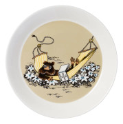 Moomin Arabia - Mumin Tallrik 19 cm Bisamråttan Beige - Assietter - Tove Jansson - Beige