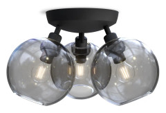Belid - Gloria Ceiling - Ø33 Black/Smoked glass - Plafonder - Joakim Fihn - Svart