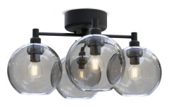 Belid - Gloria Ceiling - Ø46 Black/Smoked glass - Plafonder - Joakim Fihn - Svart